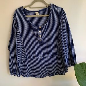 free people | striped top